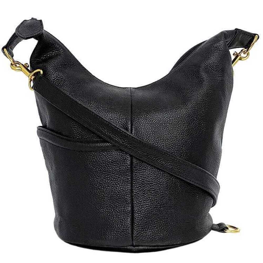 Yves Saint Laurent Shoulder Bag Black Zipper Shoulder Backpack Rucksack Daypack